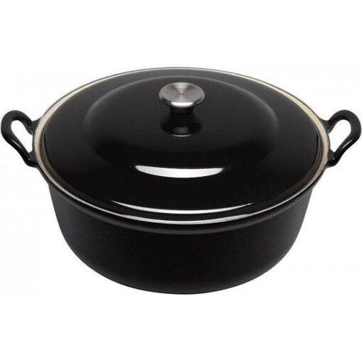 Versnipperd kloof Strippen Le Creuset Braadpan Faitout 28 cm 4,9 L Zwart Met Plaatstalen Deksel -  Betsies Kookwinkel