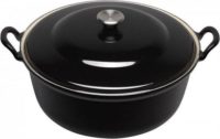 Le Creuset Braadpan Faitout 32 cm Zwart Met Plaatstalen Deksel