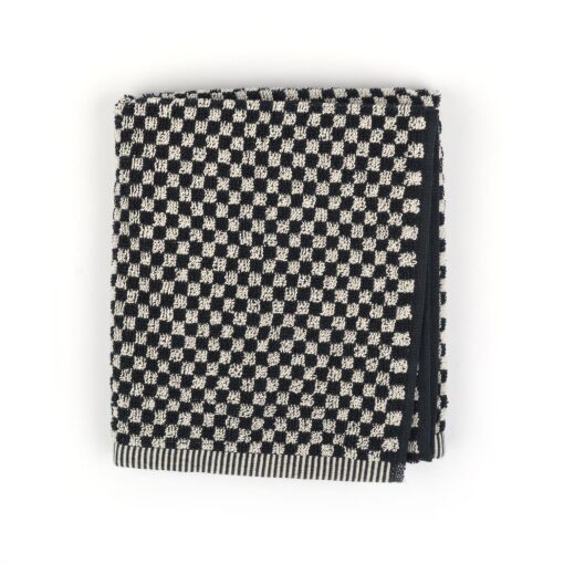 Bunzlau Handdoek Small Check Black