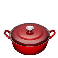 Le Creuset Faitout 24 cm Braad pan Rood 2,4L