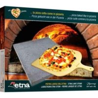 Etna Pizzasteen 38x30x1.5 cm + Houten Schep